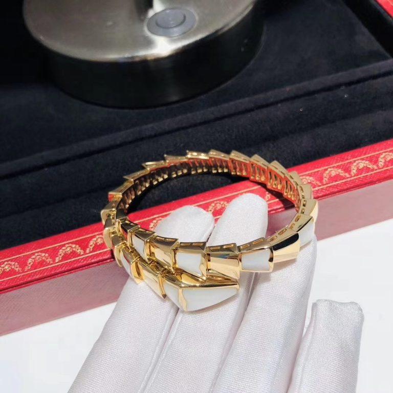 LUXEIFY SERPENTI BRACELET MOP GOLD