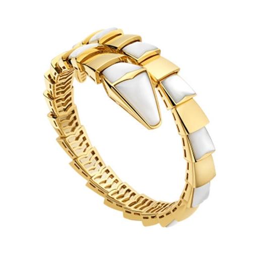 LUXEIFY SERPENTI BRACELET MOP GOLD