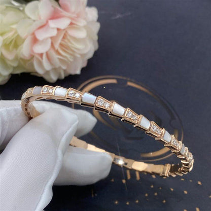 LUXEIFY SERPENTI BRACELET PINK GOLD MOP DIAMOND
