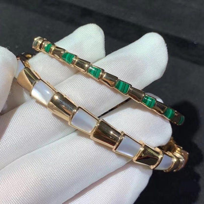 LUXEIFY SERPENTI BRACELET PINK GOLD MOP