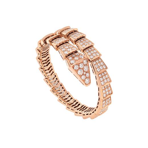 LUXEIFY SERPENTI BRACELET 8MM PINK GOLD DIAMOND