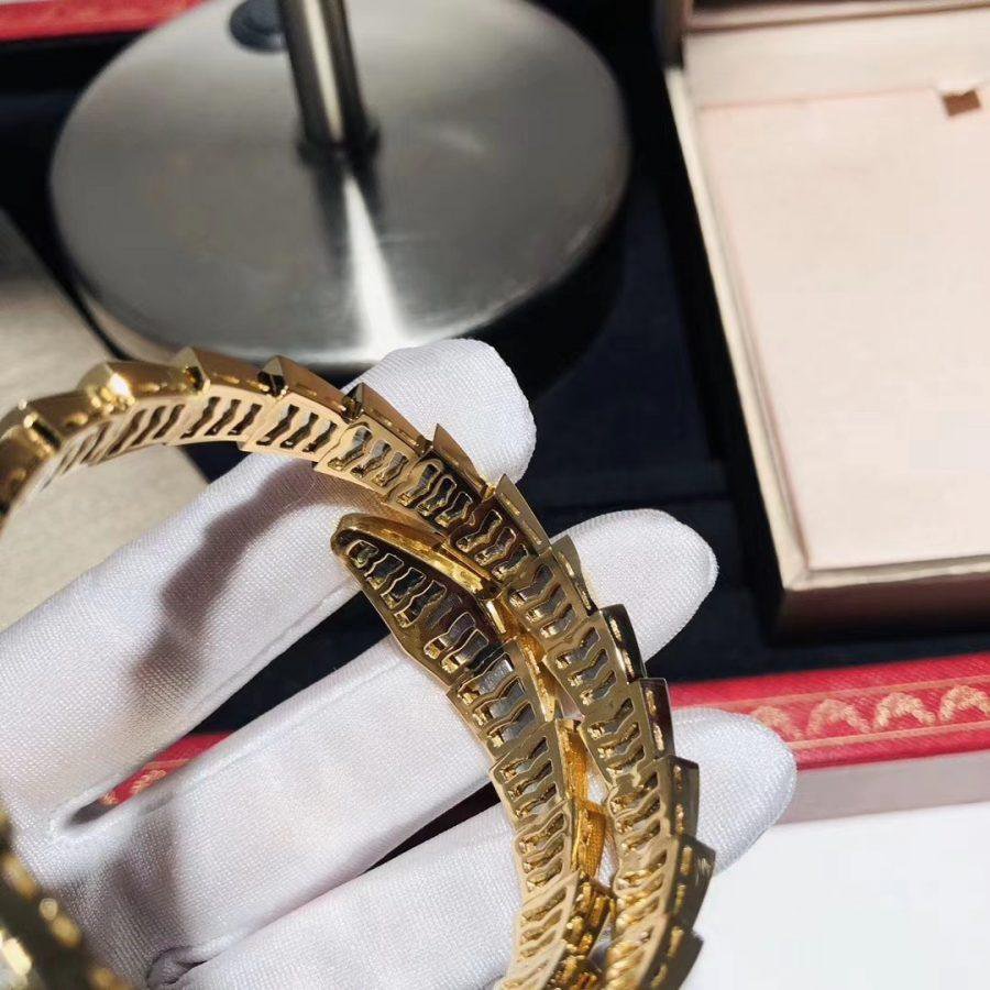 LUXEIFY SERPENTI BRACELET 8MM GOLD DIAMOND