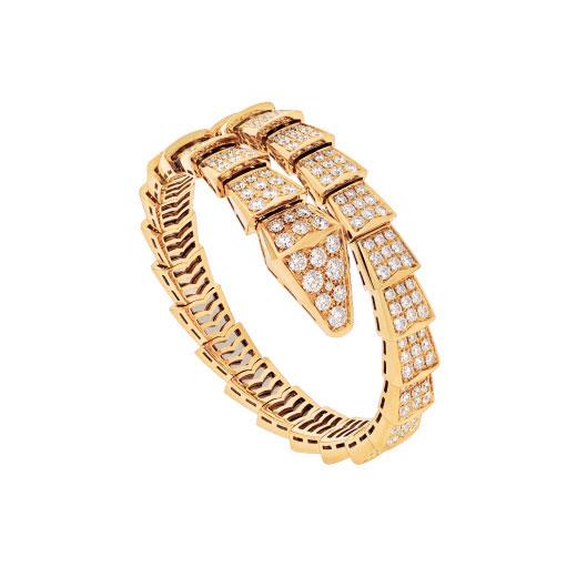 LUXEIFY SERPENTI BRACELET 8MM GOLD DIAMOND