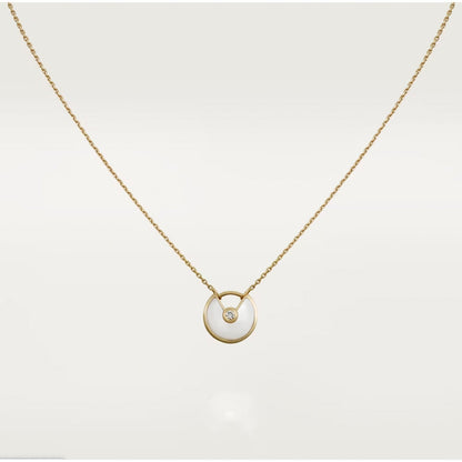 LUXEIFY AMULETTE ROSE GOLD MOP NECKLACE