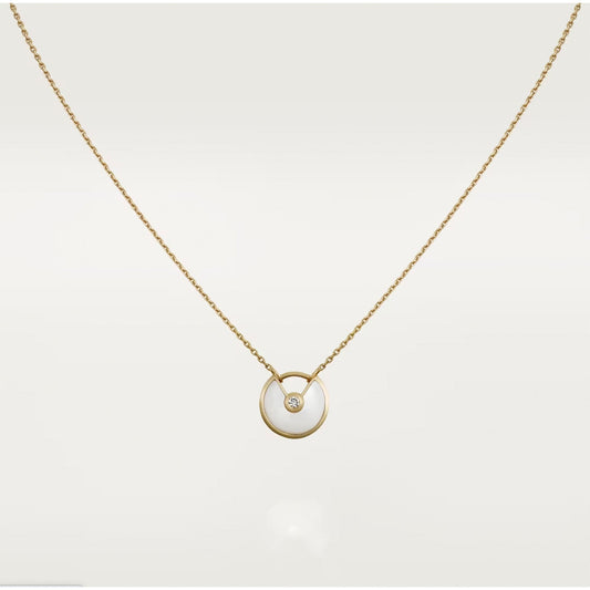 LUXEIFY AMULETTE ROSE GOLD MOP NECKLACE