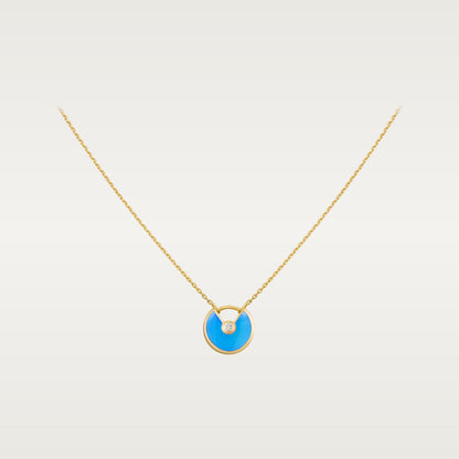 LUXEIFY AMULETTE GOLD TURQUOISE NECKLACE