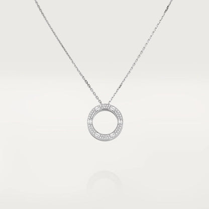 LUXEIFY LOVE NECKLACE ADJUSTABLE SILVER