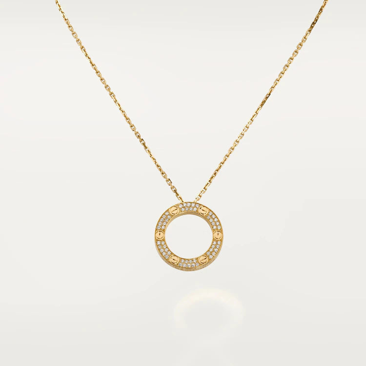 LUXEIFY LOVE NECKLACE ADJUSTABLE ROSE GOLD