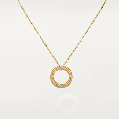 LUXEIFY LOVE NECKLACE ADJUSTABLE ROSE GOLD