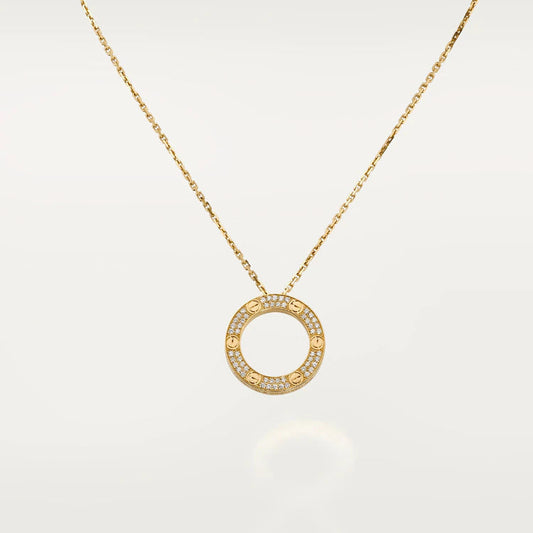 LUXEIFY LOVE NECKLACE ADJUSTABLE ROSE GOLD