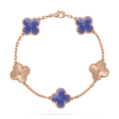 CLOVER 5 MOTIF BLUE VEINS BRACELET COLLECTION
