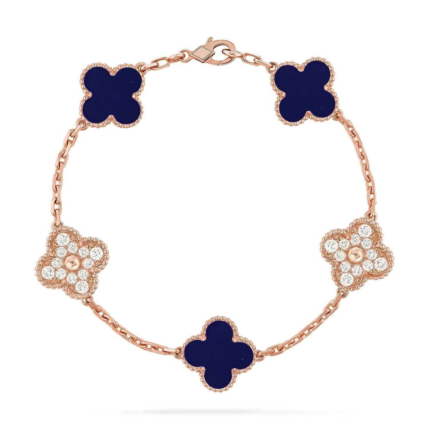 CLOVER 5 MOTIF LAPIS LAZULI BRACELET COLLECTION