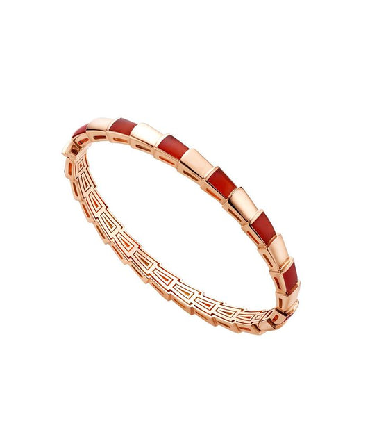 LUXEIFY SERPENTI BRACELET PINK GOLD RUBELLITE
