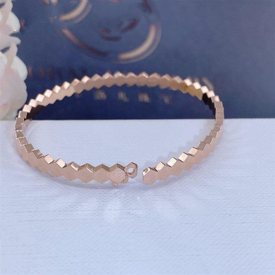 LUXEIFY BEE LOVE PINK GOLD BRACELET