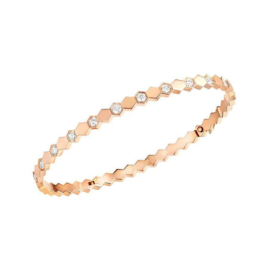 LUXEIFY BEE LOVE PINK GOLD DIAMOND BRACELET
