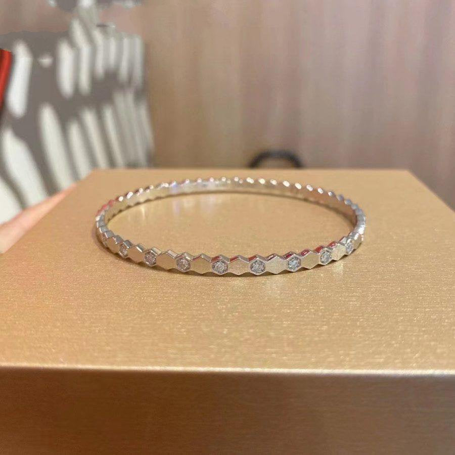 LUXEIFY BEE LOVE SILVER DIAMOND BRACELET