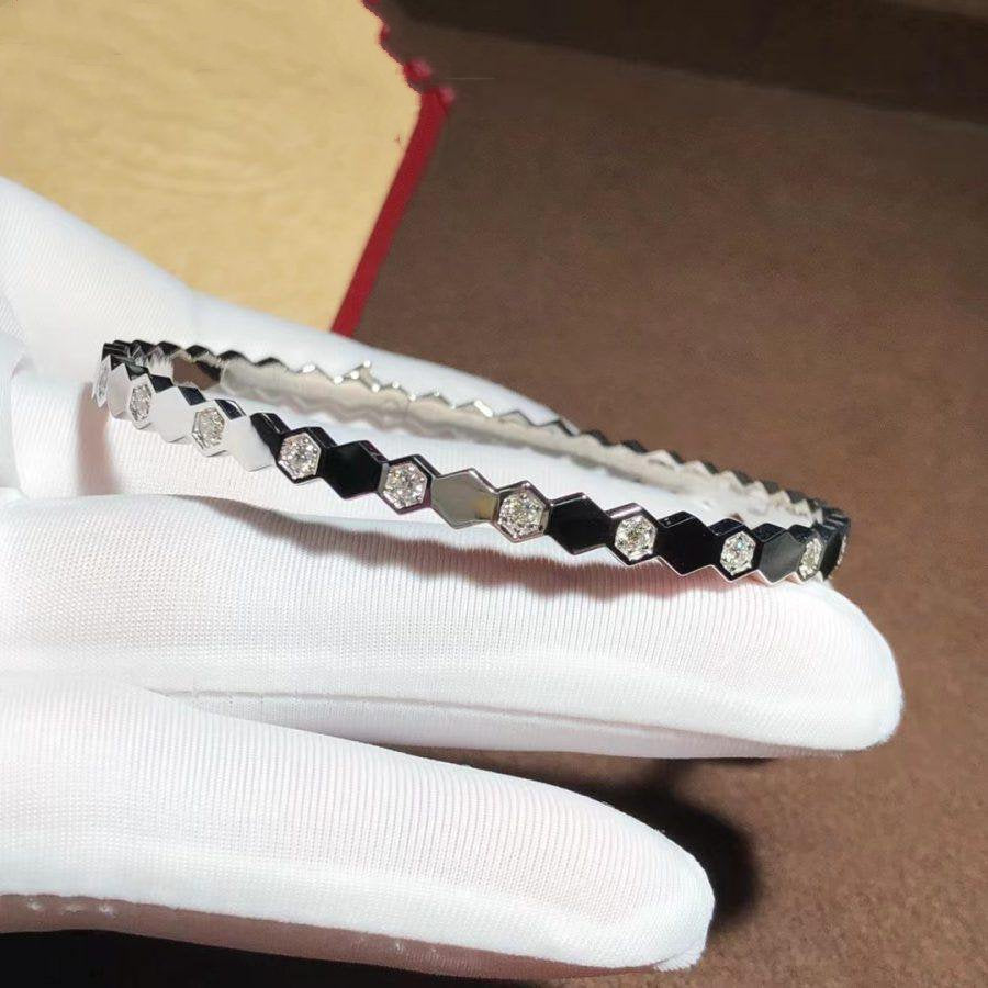 LUXEIFY BEE LOVE SILVER DIAMOND BRACELET