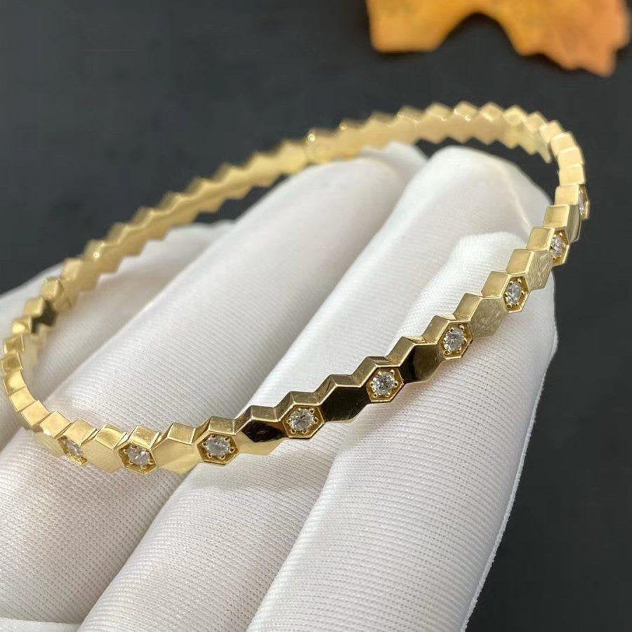 LUXEIFY BEE LOVE GOLD DIAMOND BRACELET