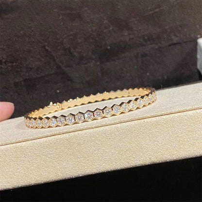LUXEIFY BEE LOVE GOLD BRACELET FULL DIAMOND
