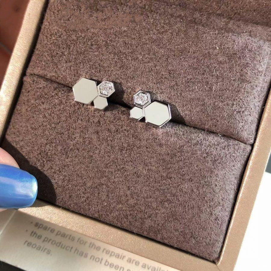 LUXEIFY BEE LOVE SILVER DIAMOND EARRINGS