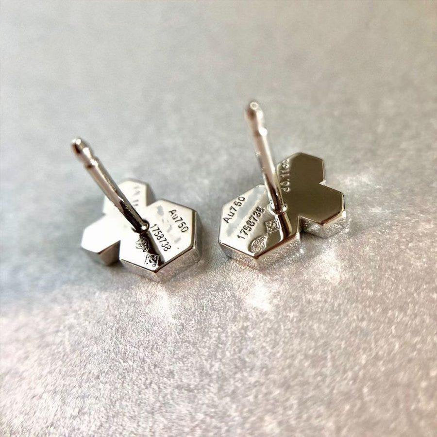 LUXEIFY BEE LOVE SILVER DIAMOND EARRINGS
