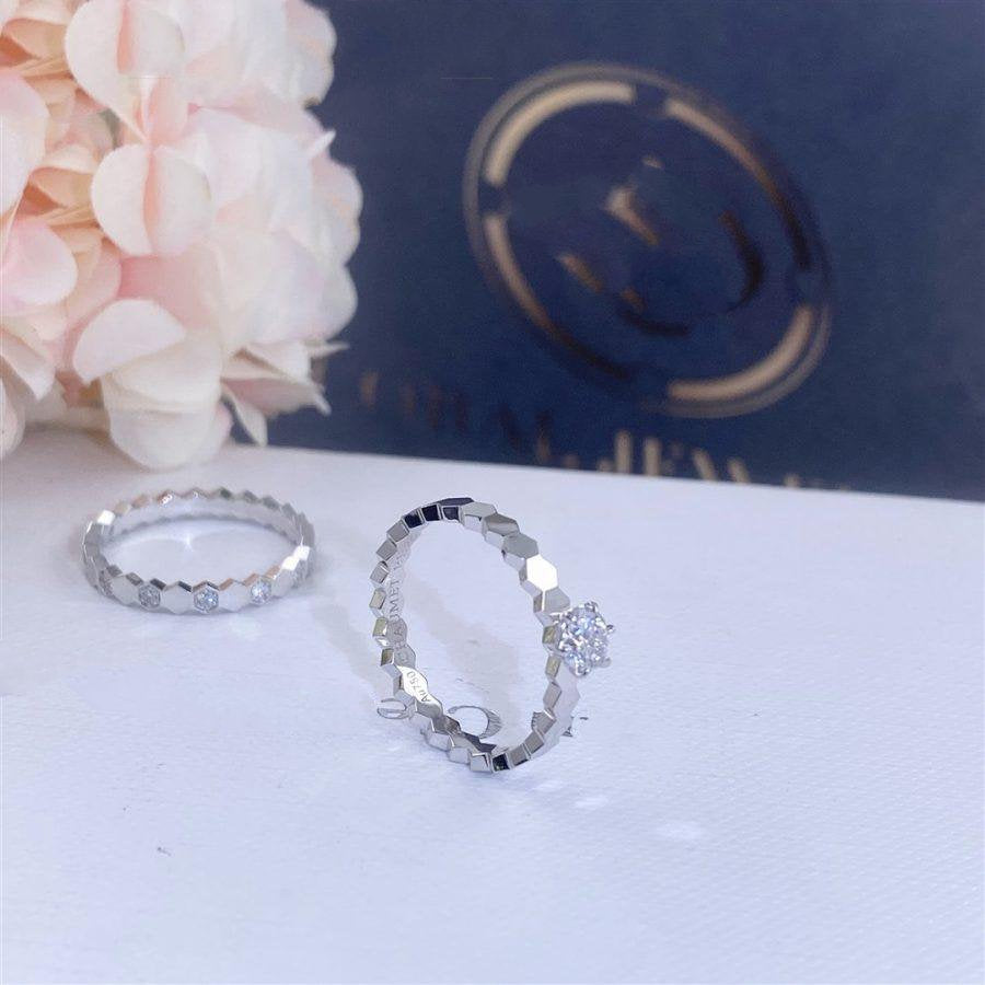 LUXEIFY BEE LOVE RING SILVER 1 DIAMOND