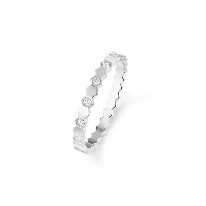 LUXEIFY BEE LOVE RING SILVER DIAMOND