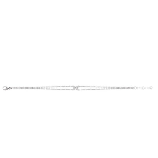 LUXEIFY JEUX BRACELET SILVER DIAMOND