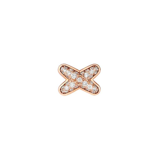 LUXEIFY JEUX DE PINK GOLD DIAMOND EARRINGS