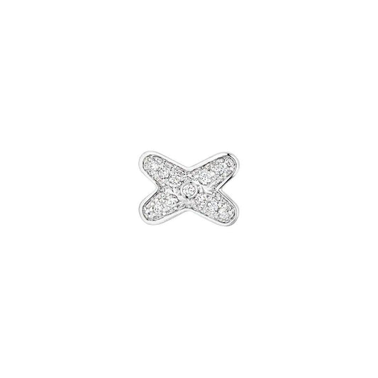 LUXEIFY JEUX DE SILVER DIAMOND EARRINGS