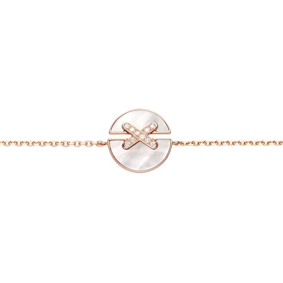 LUXEIFY JEUX DE BRACELET MOP PINK GOLD DIAMONDS