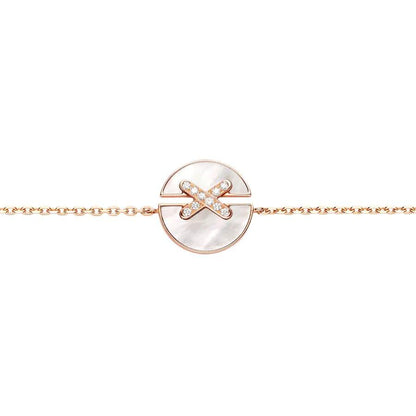 LUXEIFY JEUX DE BRACELET MOP PINK GOLD DIAMONDS