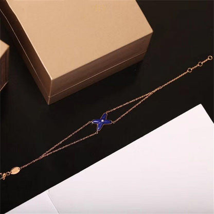 LUXEIFY Hollow Design Four-Leaf Clover Flower Shape Ring