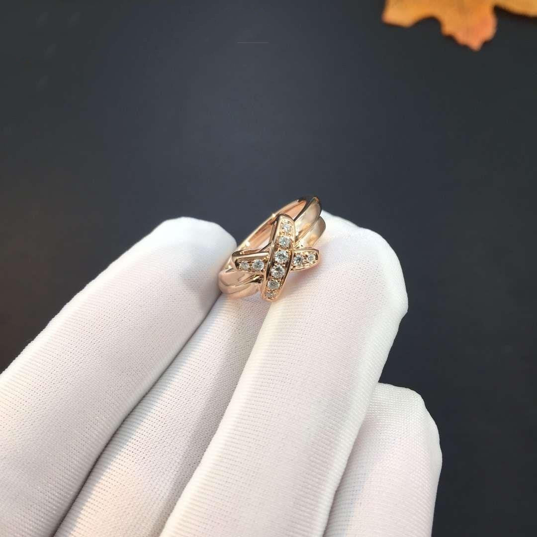 LUXEIFY JEUX DE PINK GOLD DIAMOND RING