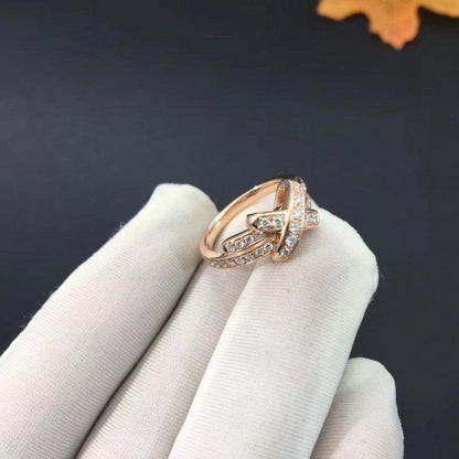 LUXEIFY JEUX DE RING PINK GOLD DIAMOND