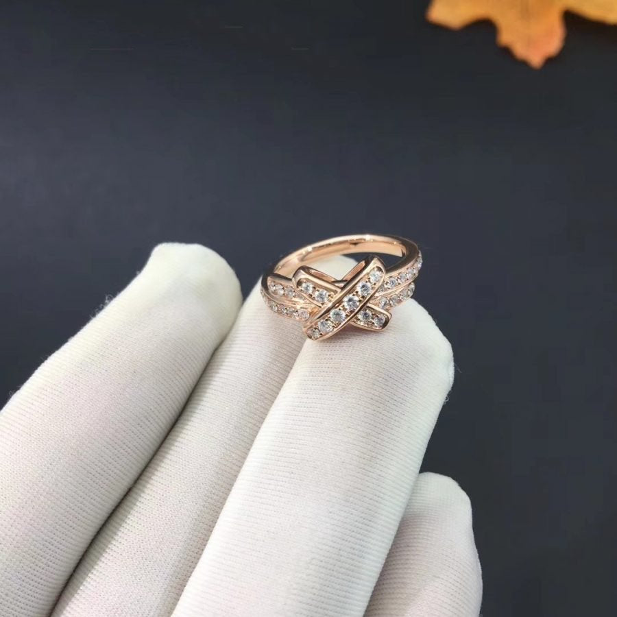 LUXEIFY JEUX DE RING PINK GOLD DIAMOND