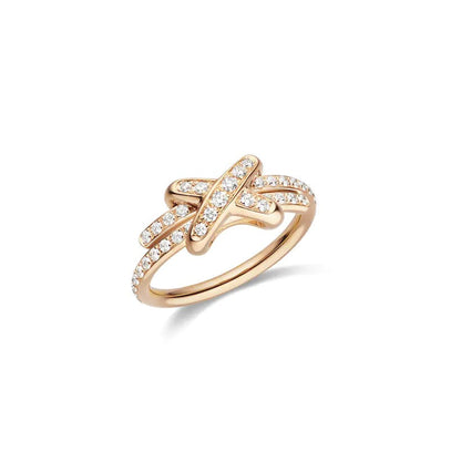 LUXEIFY JEUX DE RING PINK GOLD DIAMOND