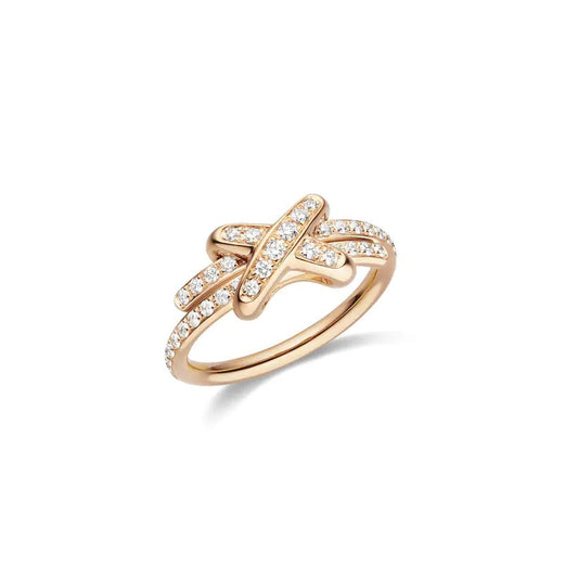 LUXEIFY JEUX DE RING PINK GOLD DIAMOND