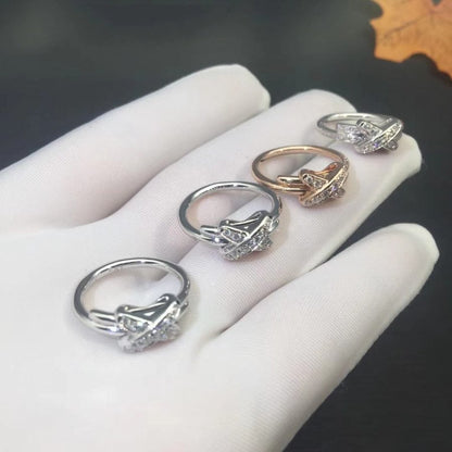 LUXEIFY JEUX DE SILVER DIAMOND RING