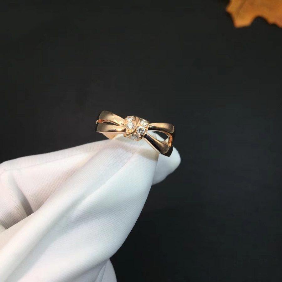 LUXEIFY LIENS RING PINK GOLD DIAMOND