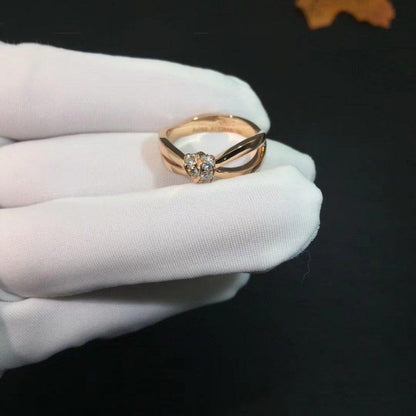 LUXEIFY LIENS RING PINK GOLD DIAMOND
