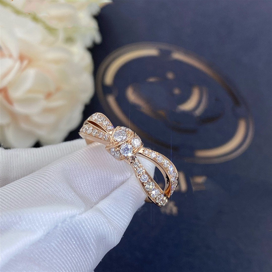 LUXEIFY LIENS PINK GOLD DIAMOND RING