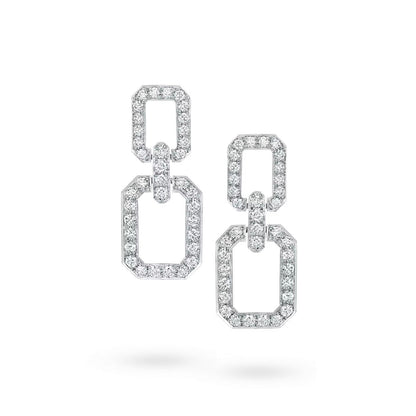 PENDIENTES MEDIANOS LUXEIFY LINKS CON DIAMANTE