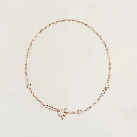 LUXEIFY HM STERLING SILVER CHAINE D'ANCRE HEART