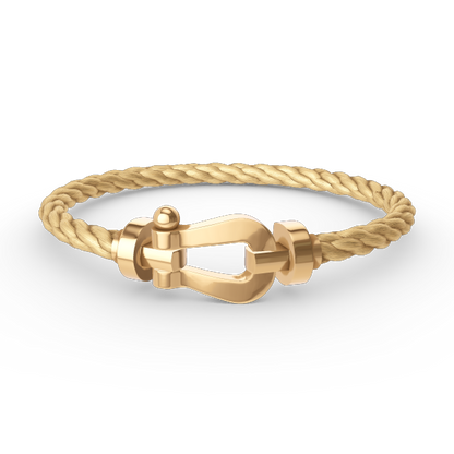LUXEIFY FORCE LARGE HORSESHOE NO DIAMOND BRACELET GOLD