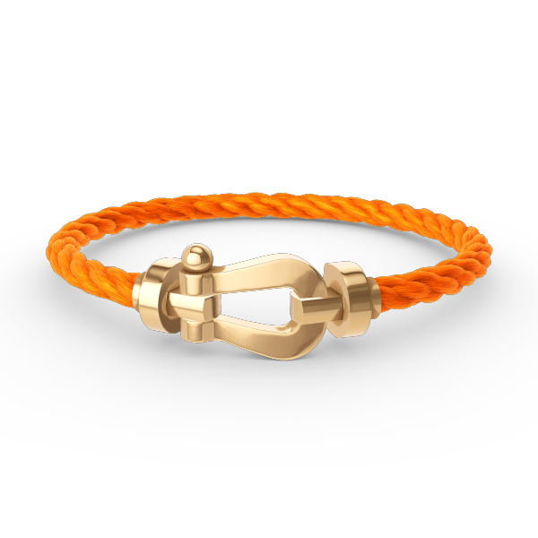 LUXEIFY FORCE LARGE HORSESHOE NO DIAMOND BRACELET GOLD