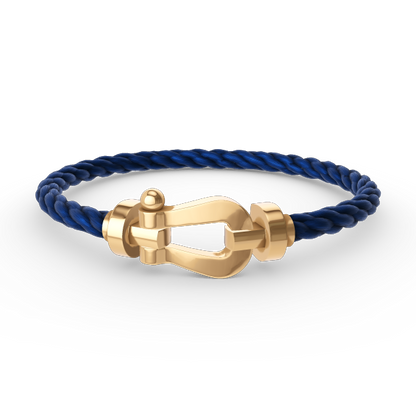 LUXEIFY FORCE LARGE HORSESHOE NO DIAMOND BRACELET GOLD