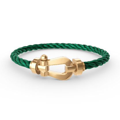 LUXEIFY FORCE LARGE HORSESHOE NO DIAMOND BRACELET GOLD