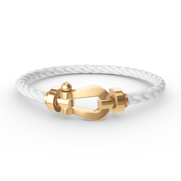 LUXEIFY FORCE LARGE HORSESHOE NO DIAMOND BRACELET GOLD