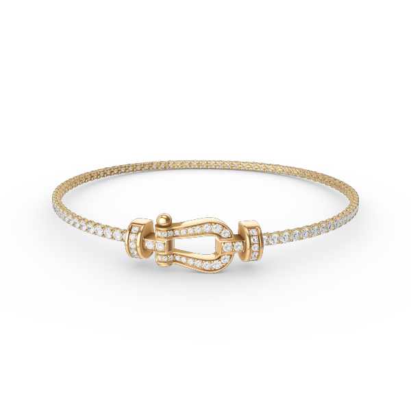 LUXEIFY FORCE  HORSESHOE  DIAMOND TENNIS BRACELET